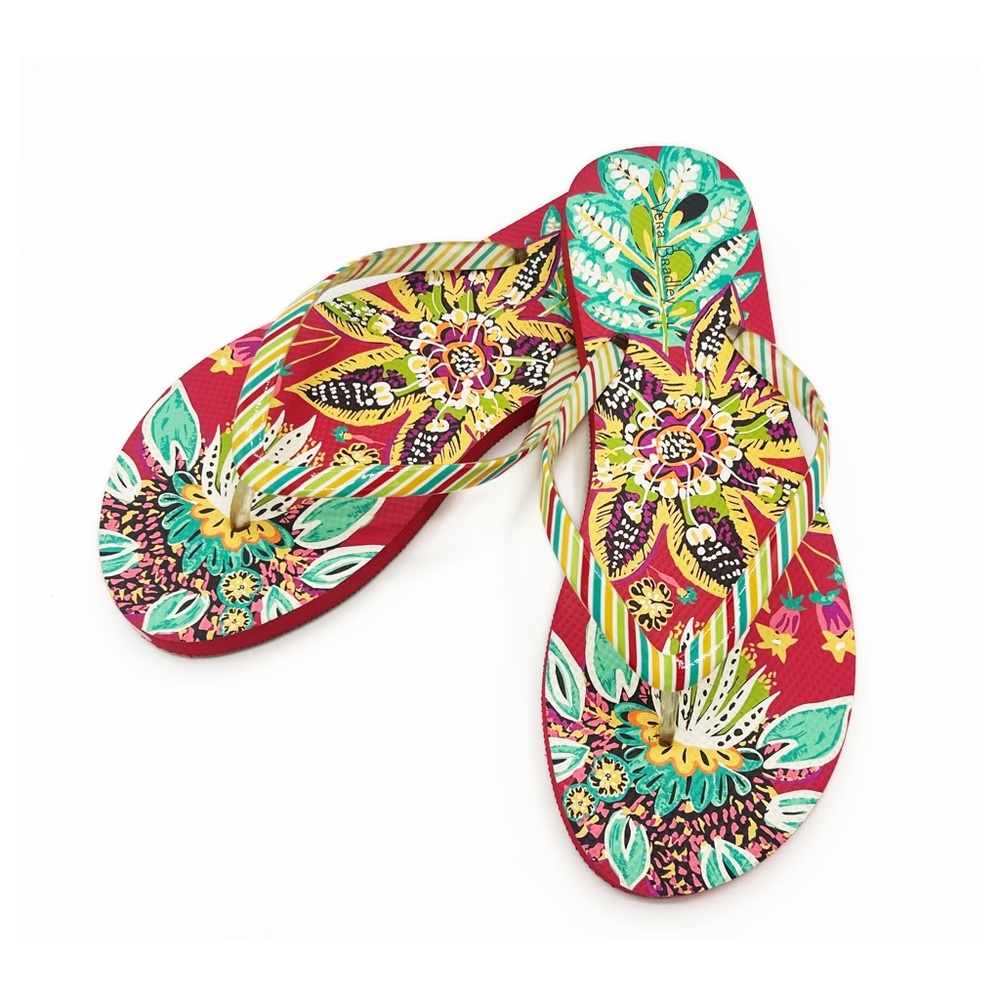 NWOT Vera Bradley "Rumba" (9) Large Flip Flops